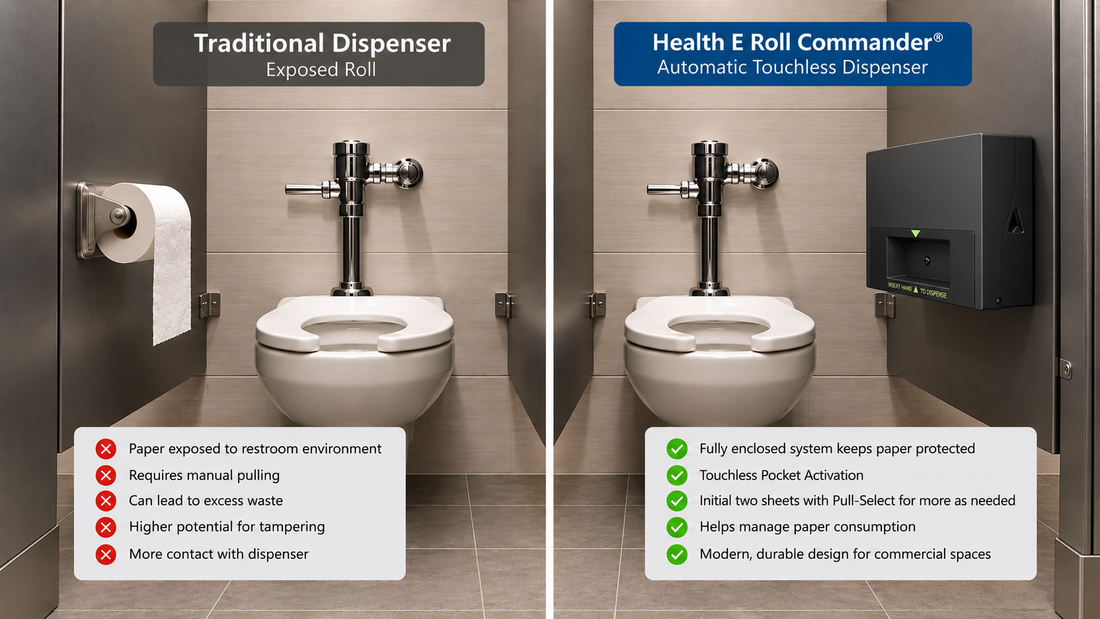Automatic vs. Traditional Toilet Paper Dispensers: What’s the Difference?