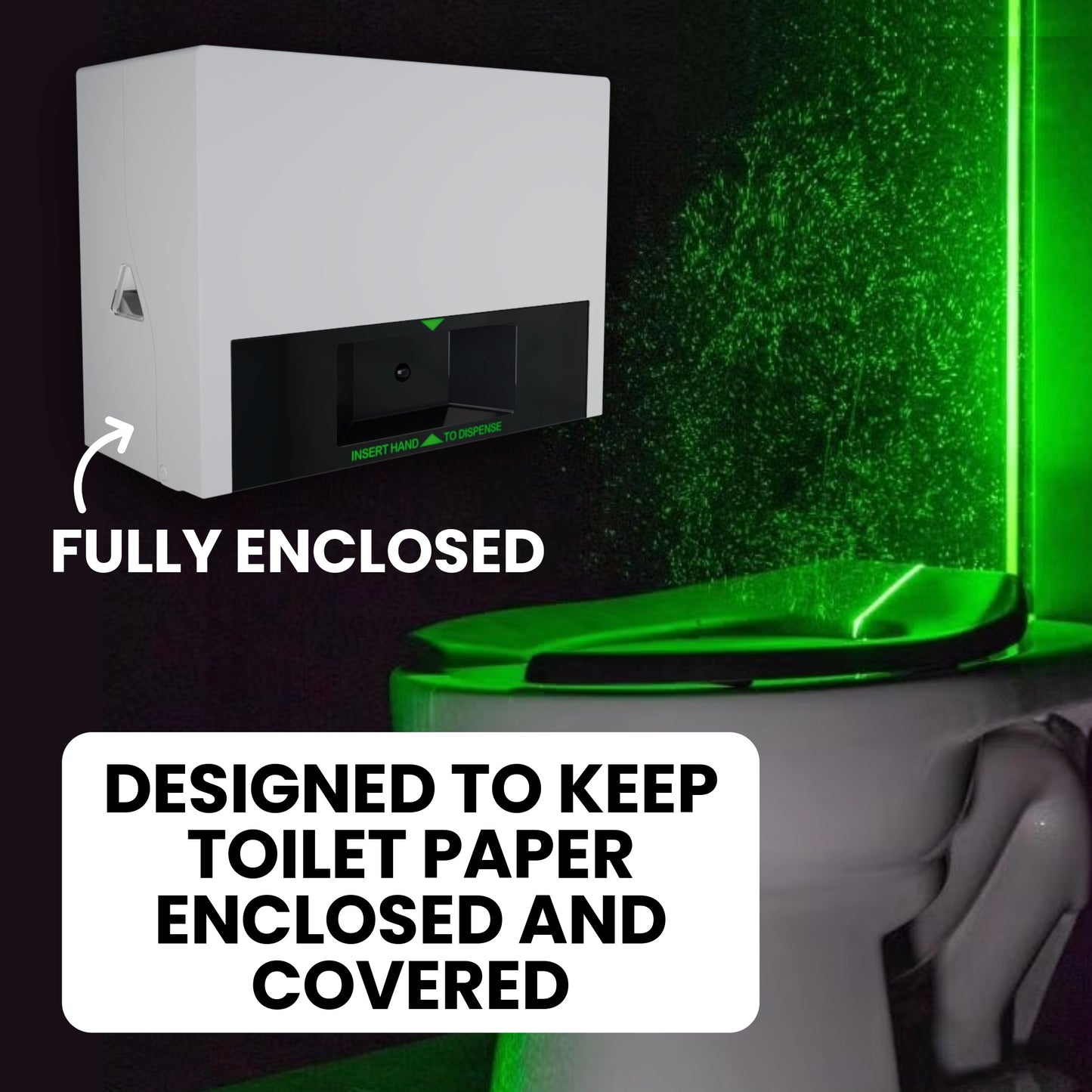 Automatic Touchless Toilet Paper Dispenser | Double-Roll (Square)