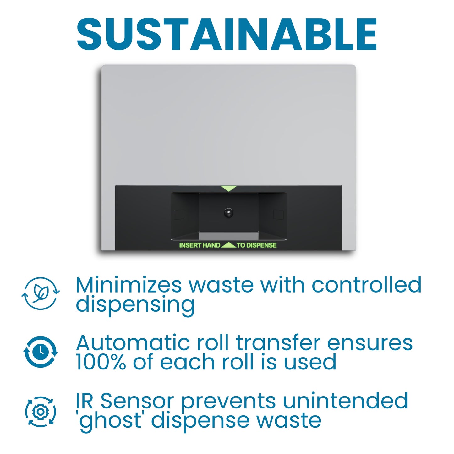 Automatic Touchless Toilet Paper Dispenser | Double-Roll (Square)