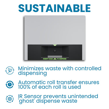 Automatic Touchless Toilet Paper Dispenser | Double-Roll (Square)