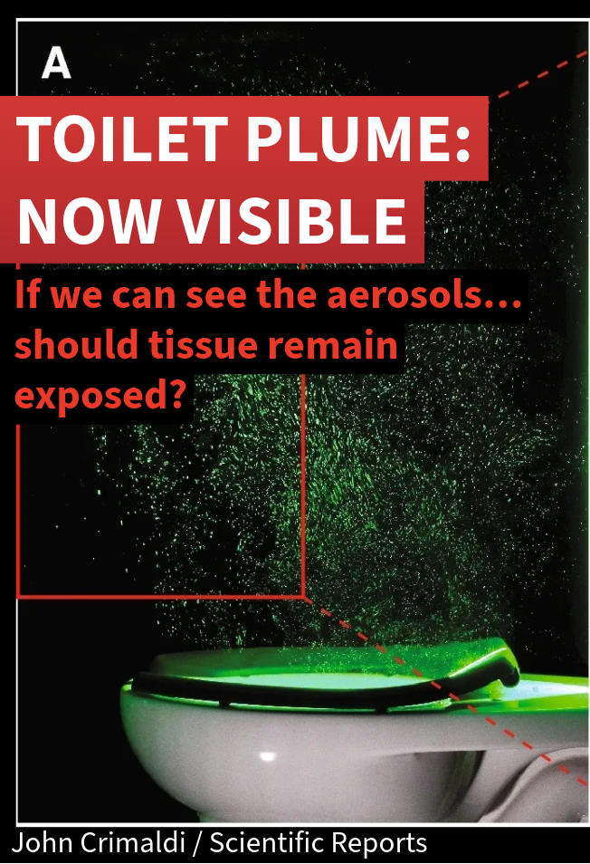 Toilet Plume shown with green laser 