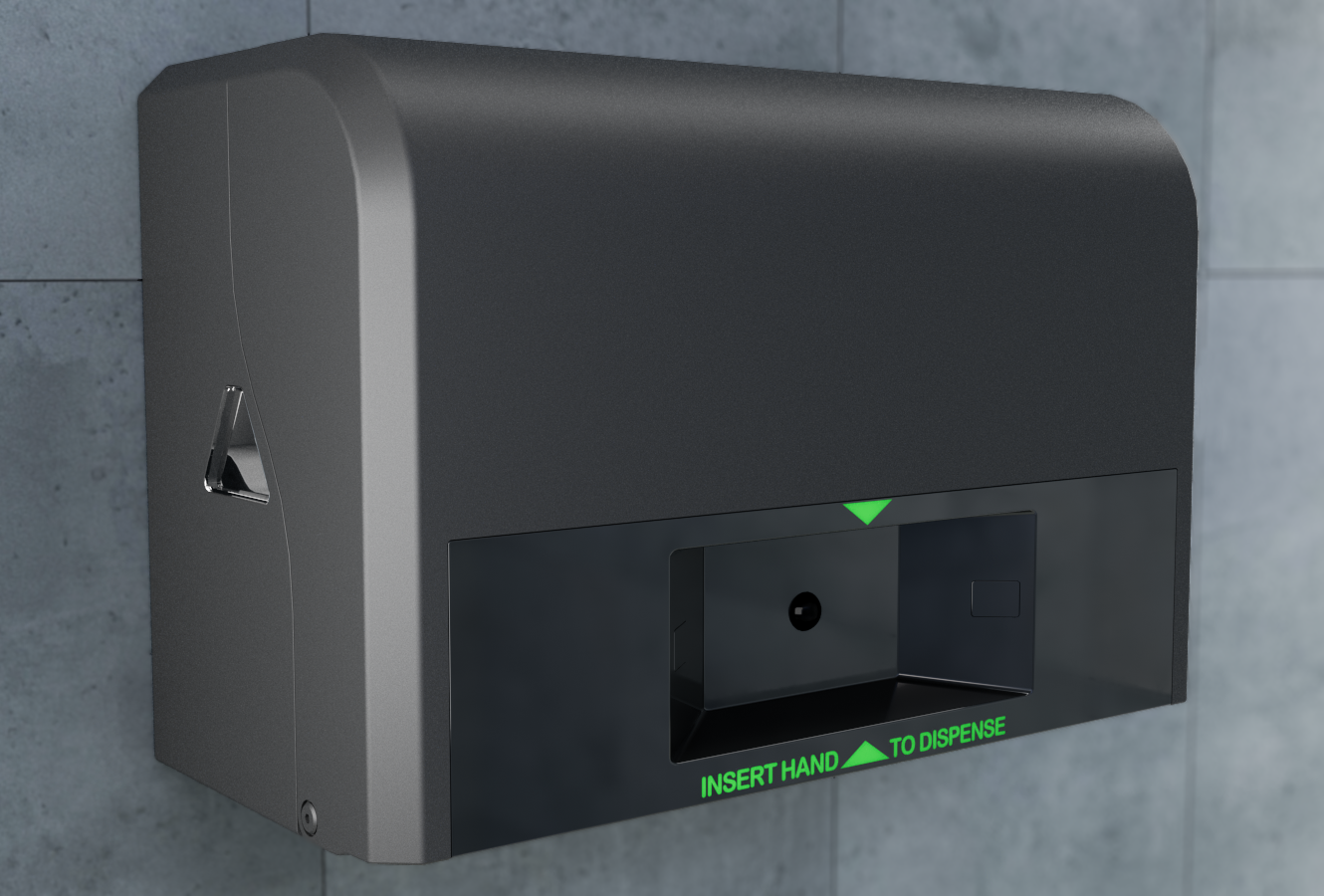 Load video: VSI&#39;s Health E Roll Commander a smarter and cleaner restroom dispenser